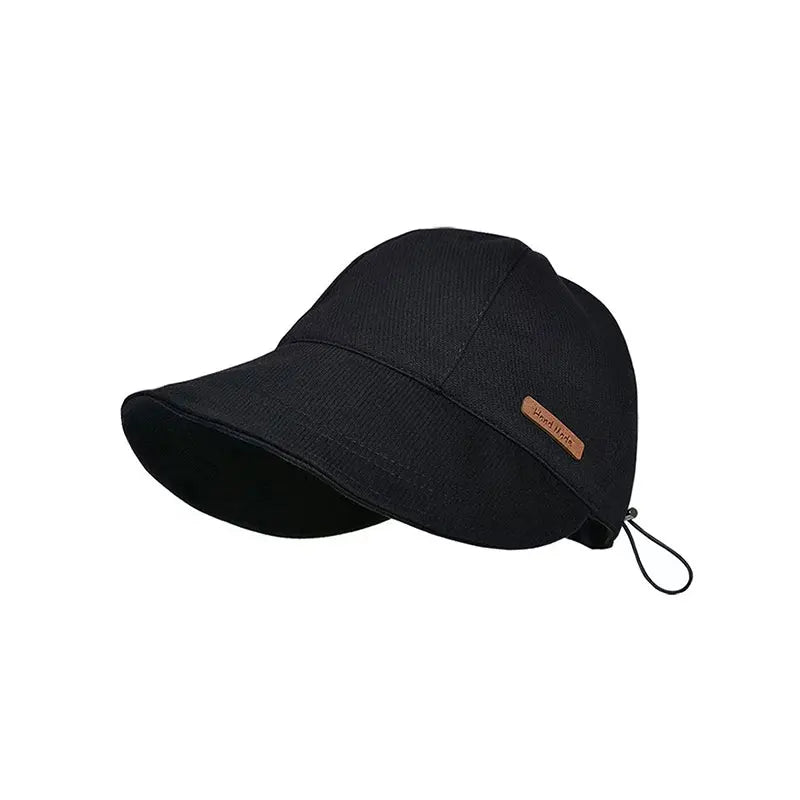 Fashionable Wide-Brim Visor Cap for Sun Protection