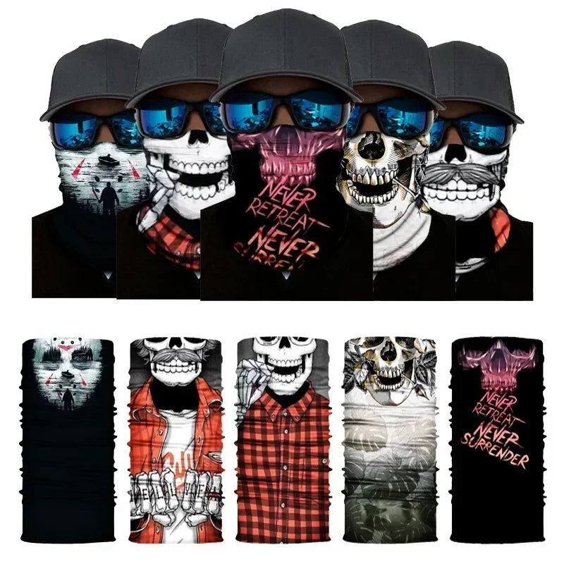 3D Fashion Cycling Face Mask Riding Scarf Breathable Seamless Neck Gaiter Women Bandana Headwear Headband Snood Ski Masks