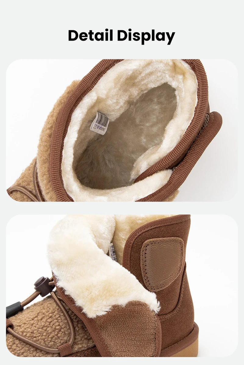 Mini Bala Snow Boots Slip Resistant Waterproof Long Plush Warm Winter Shoes