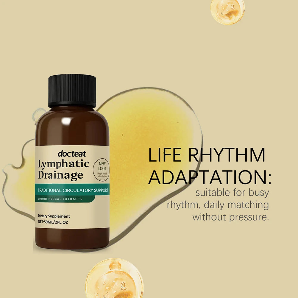 Lymphatic Drainage Drops,Lymphatic Drainage Supplement For Immune Support Body Care Supplies,Boosts Energy Combats Exhaustion