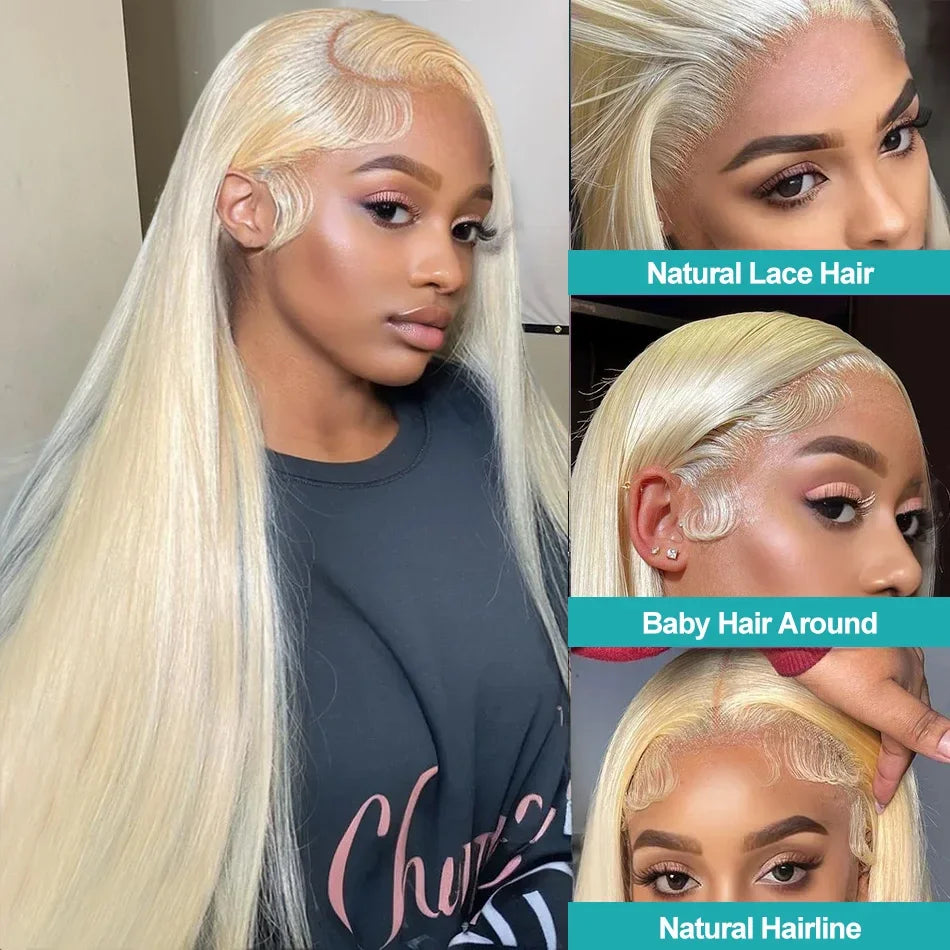 613 hd lace frontal wig blonde lace front wig human hair 13x6 13x4 straight wigs for women choice cheap wigs on sale clearance