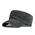Spring Summer Short Brim Army Hat Men Women Outdoor Retro Washed Cotton Big Head Sunshade Flat Caps Military Cap Fishing Hats