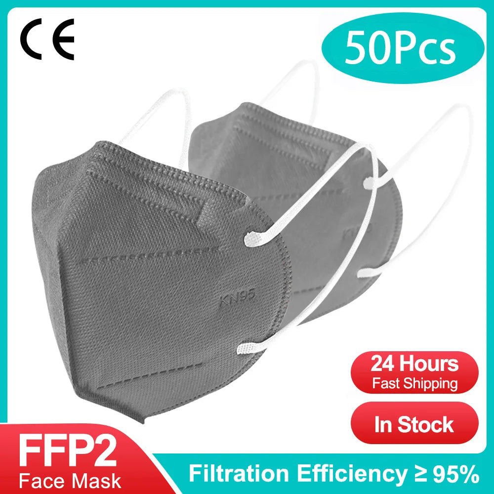 10-100Pcs FFP2 Masks KN95 Mascarillas 5 Layers Filter Homologada Face Masks Protective Mouth Mask CE FFP2MASK Respirator Masque