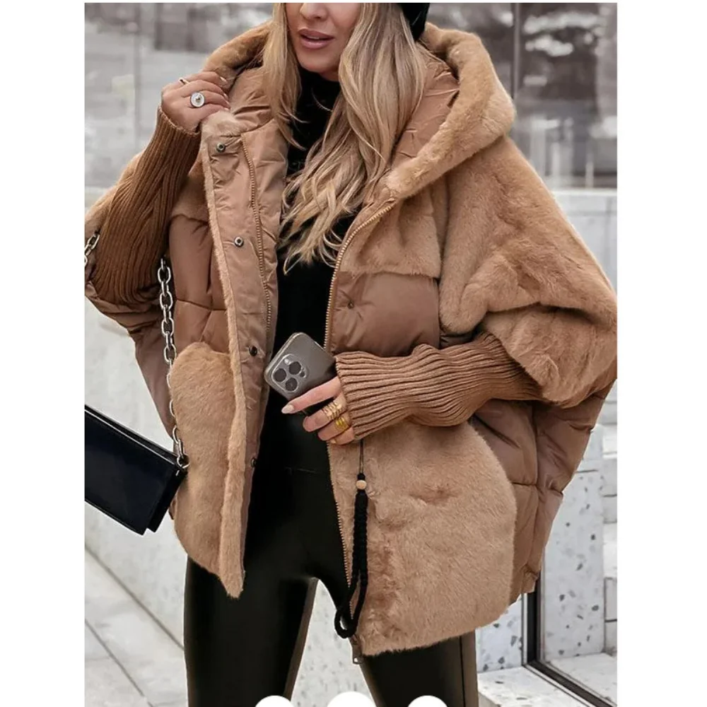 Winter Jacket Women 2026 Loose New Down Jacket Hooded Long Sleeve Winter Clothes