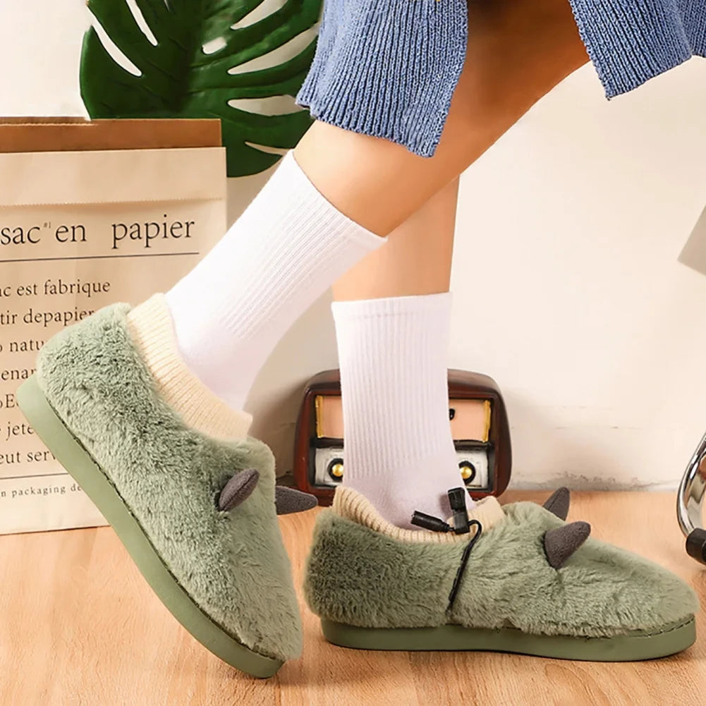 Heated Feet Warmer USB Foot Warmers Winter Shoes Plush Cute Removable And Washable Slippers