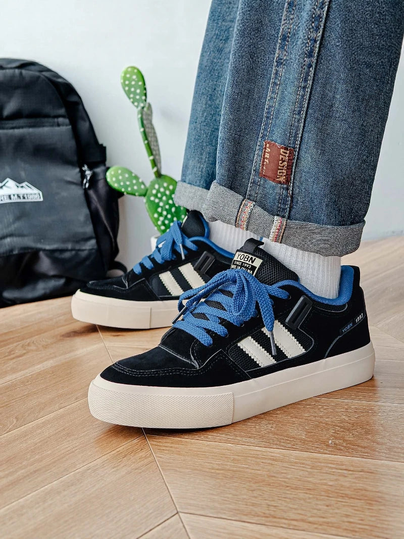 Men's 2026 New Summer Trendy Versatile Small Audience Skate Shoes Teenage Anti-slip Sports Casual Heightening Canvas Shoes
