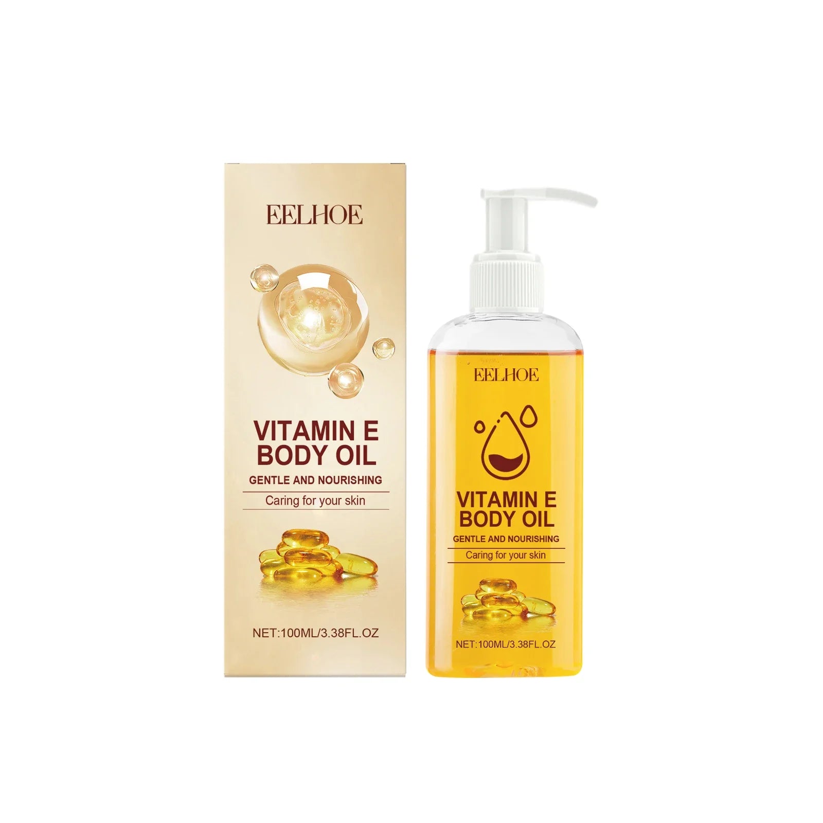 Vitamin E Body Care Oil Massage Spa Long-Lasting Fragrance Lifting Tighten Weight Loss DIY Smoothing Skin Essential Oils 100ml