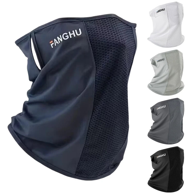 Cycling Masks Headwear Bandana Head Wrap Face Scarf Mask Neck Balaclava Breathable Light Cool Wind  Outdoor Hiking Ice Silk Mask