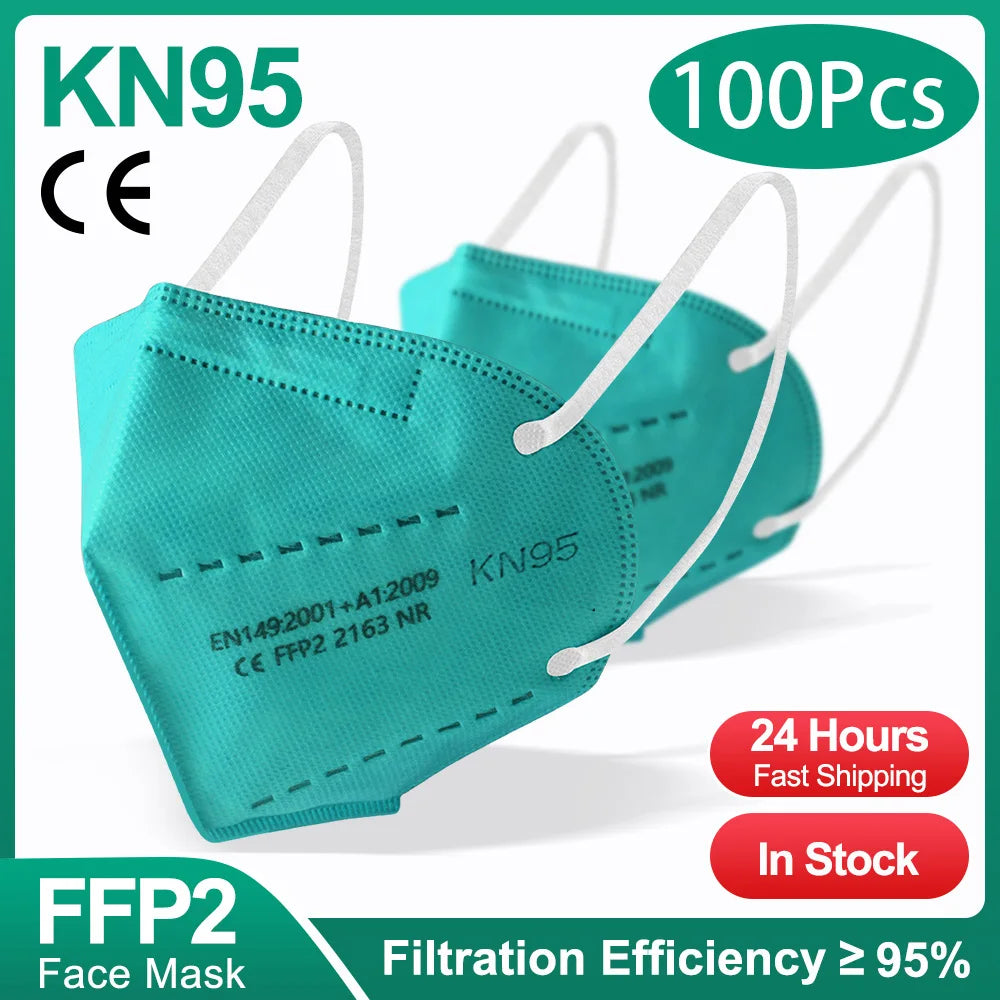 10-100Pcs FFP2 Masks KN95 Mascarillas 5 Layers Filter Homologada Face Masks Protective Mouth Mask CE FFP2MASK Respirator Masque