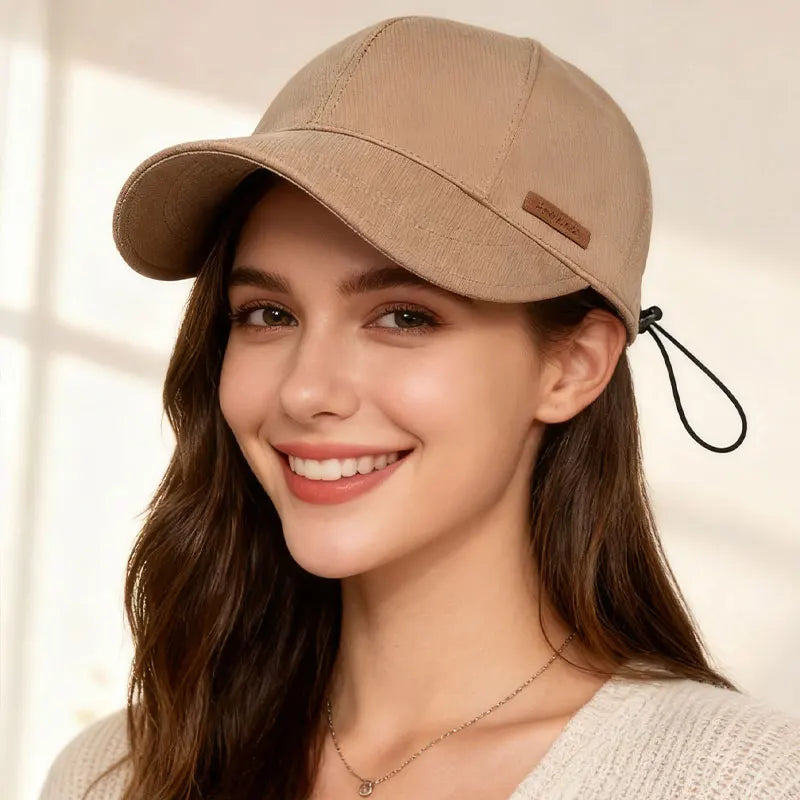 Fashionable Wide-Brim Visor Cap for Sun Protection