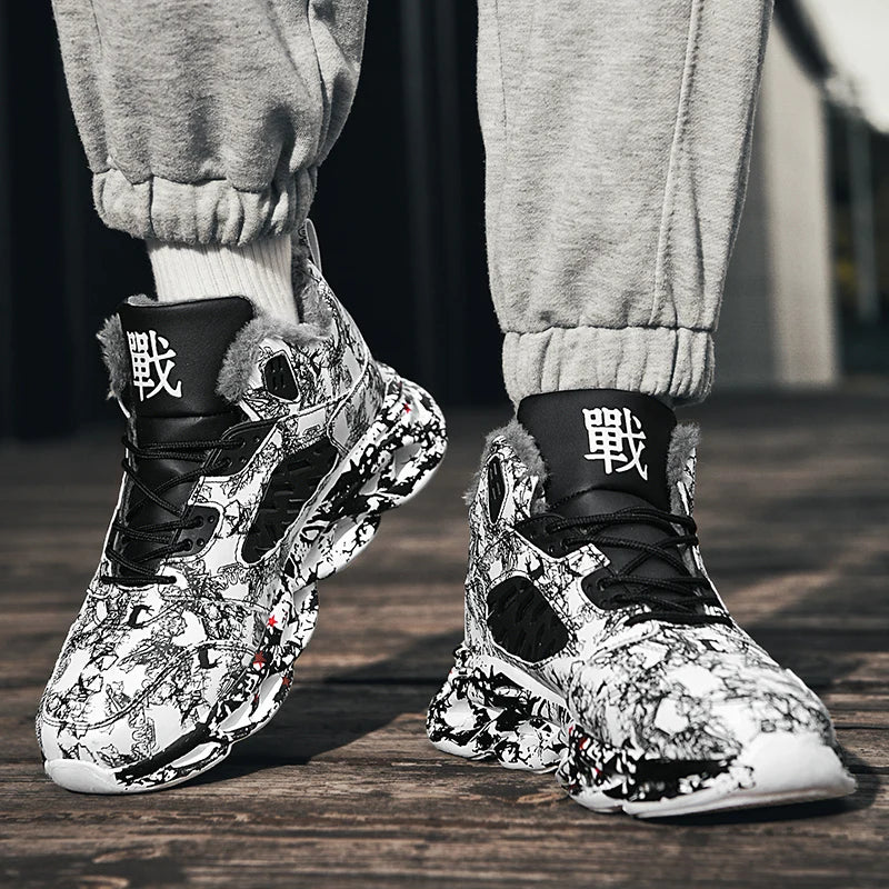 men boots 2026 New Winter Slippers Warm Men Shoes Waterproof Non-Slip Plush Sneakers Male tenis shoes Boots Men Sneakers Winter