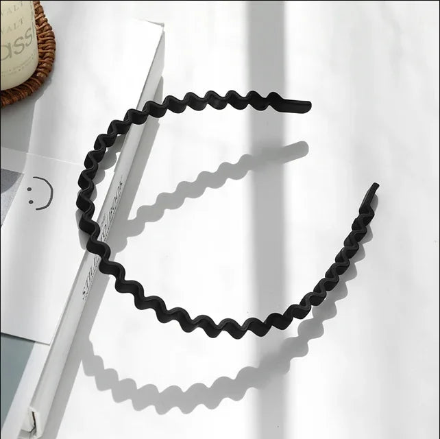 Black Series Frosted Face Wash Hair Band Korean version of Acrylic Headband for Men And Women Hairband Hair Accessories