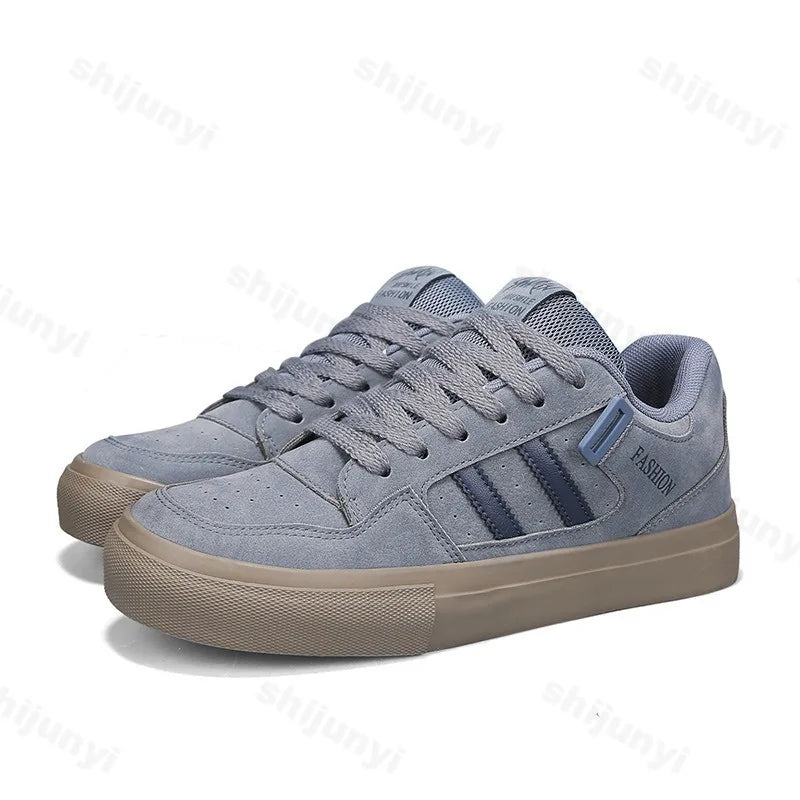 Men's Fashion Trend Canvas Casual Shoes 2026 Spring Low Top Thick Sole Non Slip Sports Shoes Comfortable Lace Up Chunky sneakers