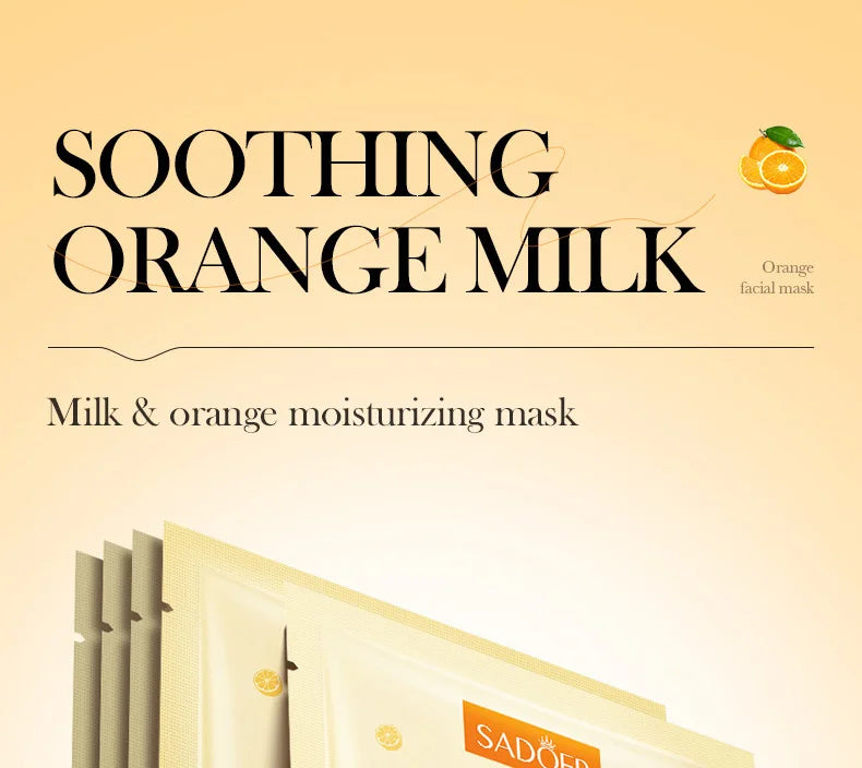 3/9/15pcs SADOER Milk Fruits Facial Masks Vitamin C Avocado Moisturizing Whitening Anti Wrinkle Face Sheet Masks Skin Care