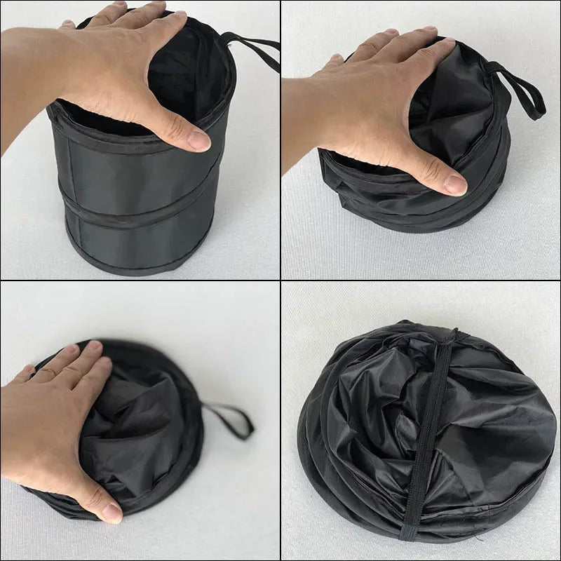 Car Trash Portable Vehicle Garbage Can Foldable Pop-up Waterproof Bag Waste Basket Auto Accessories Interior Car Accessory