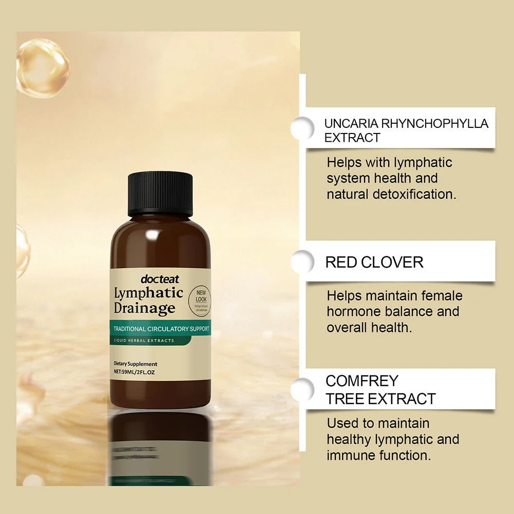 Lymphatic Drainage Drops,Lymphatic Drainage Supplement For Immune Support Body Care Supplies,Boosts Energy Combats Exhaustion