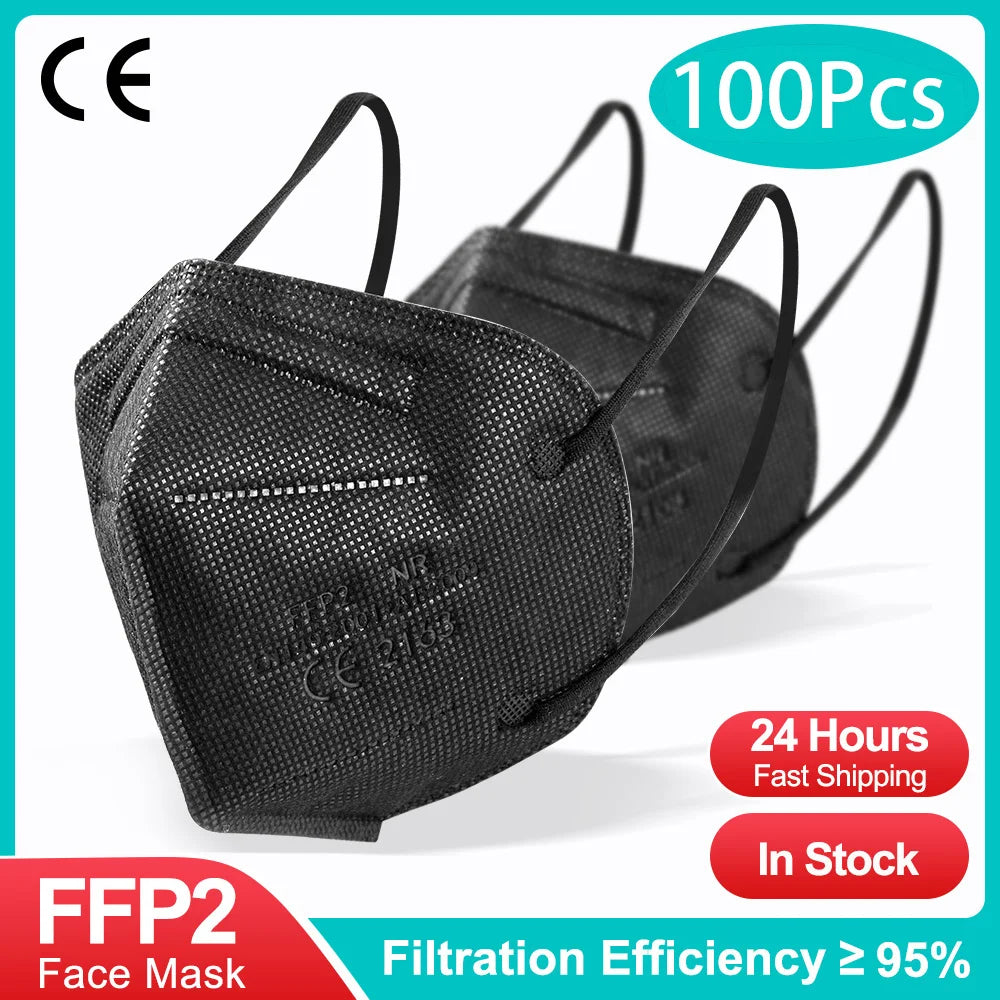 10-100Pcs FFP2 Masks KN95 Mascarillas 5 Layers Filter Homologada Face Masks Protective Mouth Mask CE FFP2MASK Respirator Masque