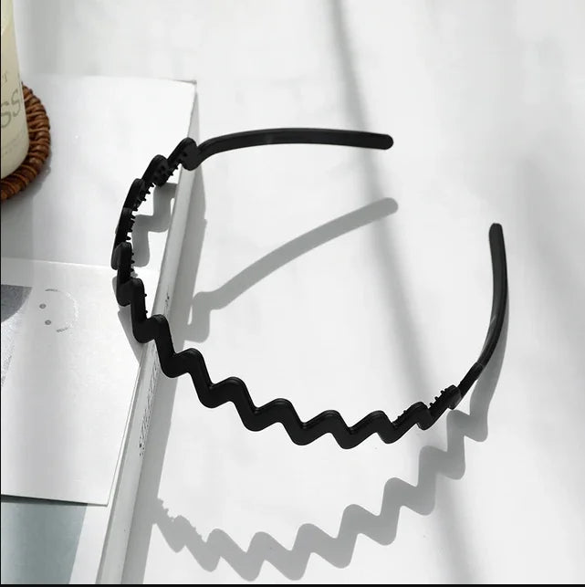 Black Series Frosted Face Wash Hair Band Korean version of Acrylic Headband for Men And Women Hairband Hair Accessories