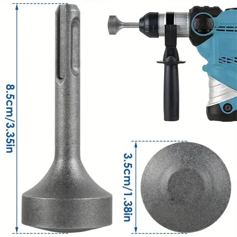 1set Ground Rod Driver 85mm Heavy Duty Steel Drill Bit Driver Wear Resistant Wide Compatibility Ground Rod Bits Socket For Rotar