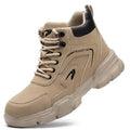 Winter Plush Work Boots For Men Ankle Anti-smash Anti-puncture Safety Shoes Steel To Protective Male Footwear Indestructible