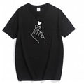 Cute Print Solid Crew Neck T-Shirt, Short Sleeve Casual Every Day Top For All Season, Women's Clothing