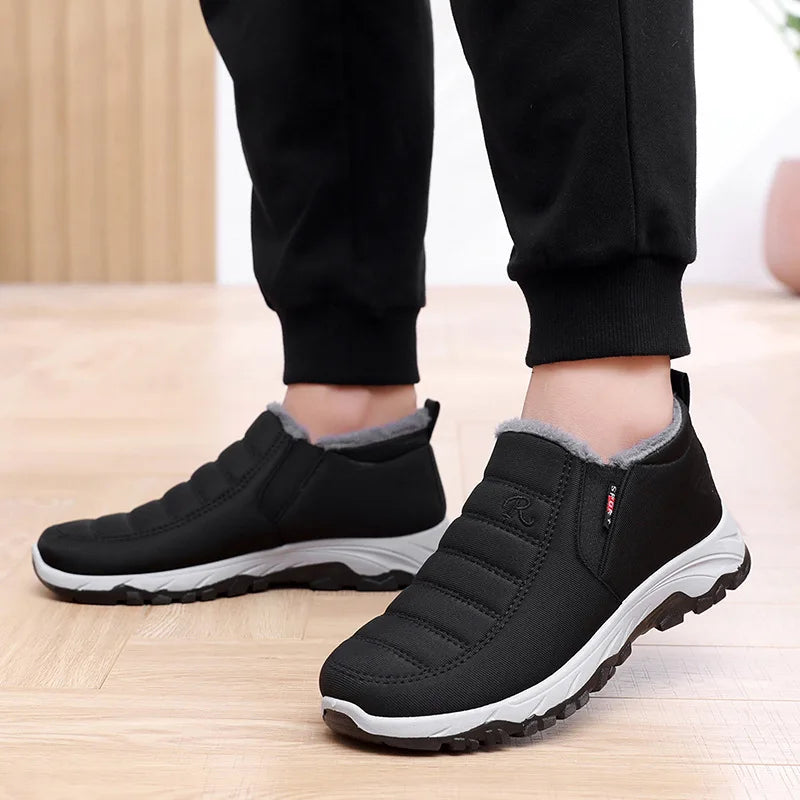 Winter Unisex Boots Waterproof Snow Boots Fashion Cotton Shoes 2023 New Flat Shoes Style Flat Shoes Couple Cotton Shoes Men's
