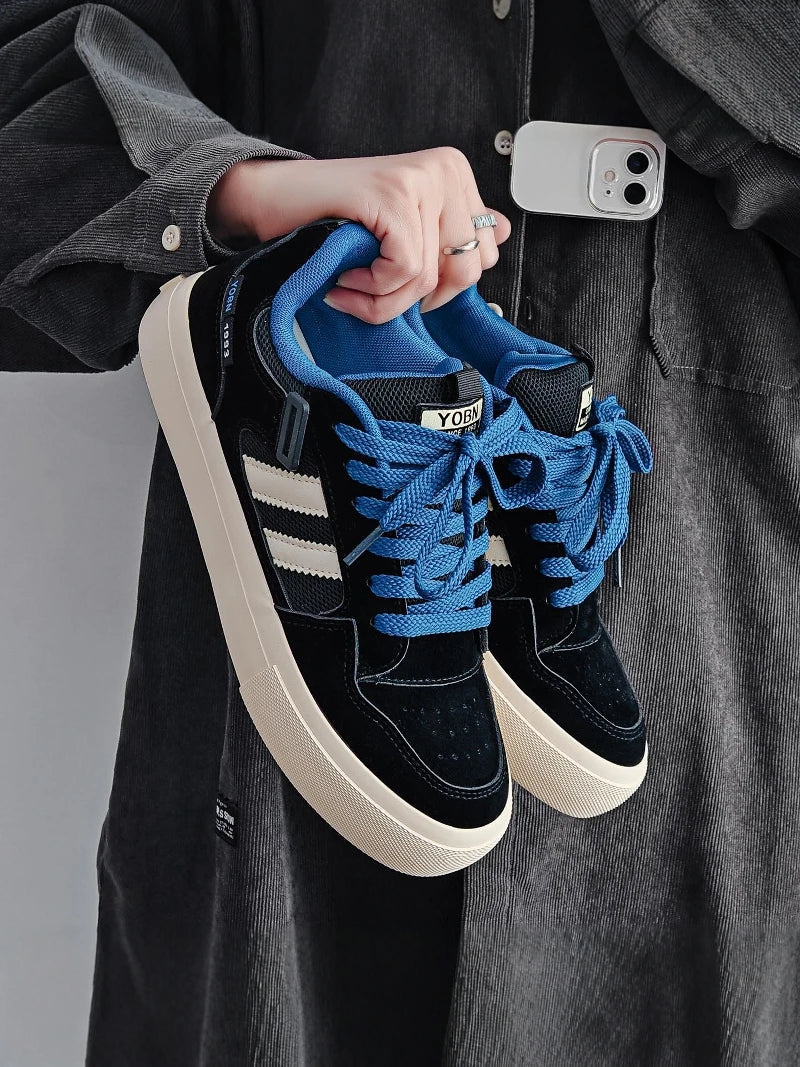Men's 2026 New Summer Trendy Versatile Small Audience Skate Shoes Teenage Anti-slip Sports Casual Heightening Canvas Shoes