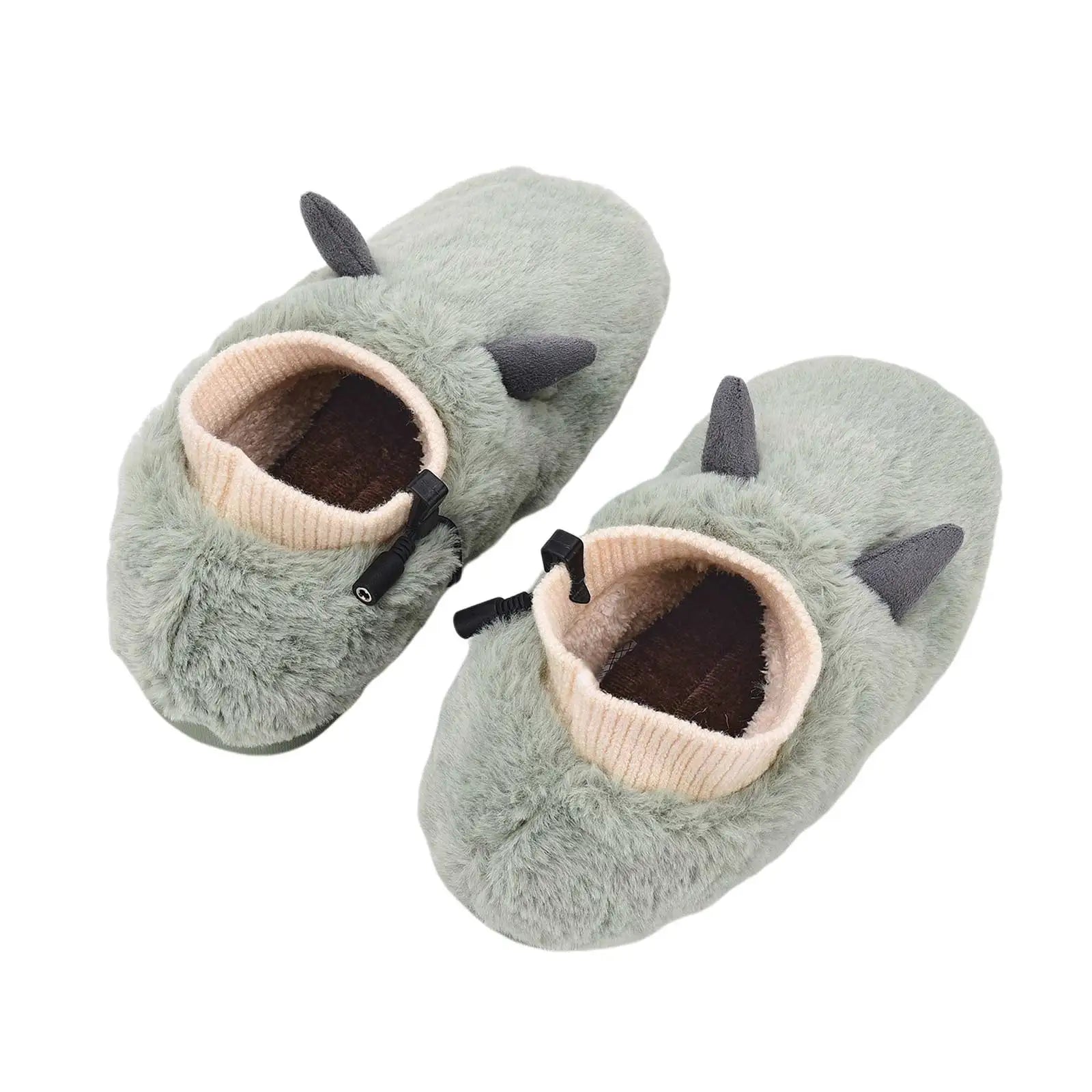 Heated Feet Warmer USB Foot Warmers Winter Shoes Plush Cute Removable And Washable Slippers