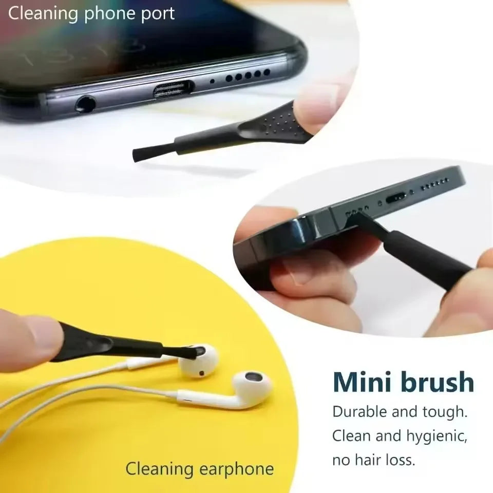Cell Phone Charging Port Dust Plug with Cleaning Brush for IPhone 16 15 14 13 Pro Max Plus Samsung Xiaomi IOS Type C Cleaner Set