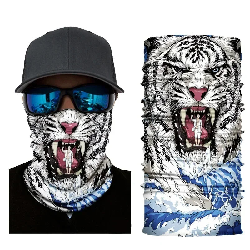 3D Fashion Cycling Face Mask Riding Scarf Breathable Seamless Neck Gaiter Women Bandana Headwear Headband Snood Ski Masks
