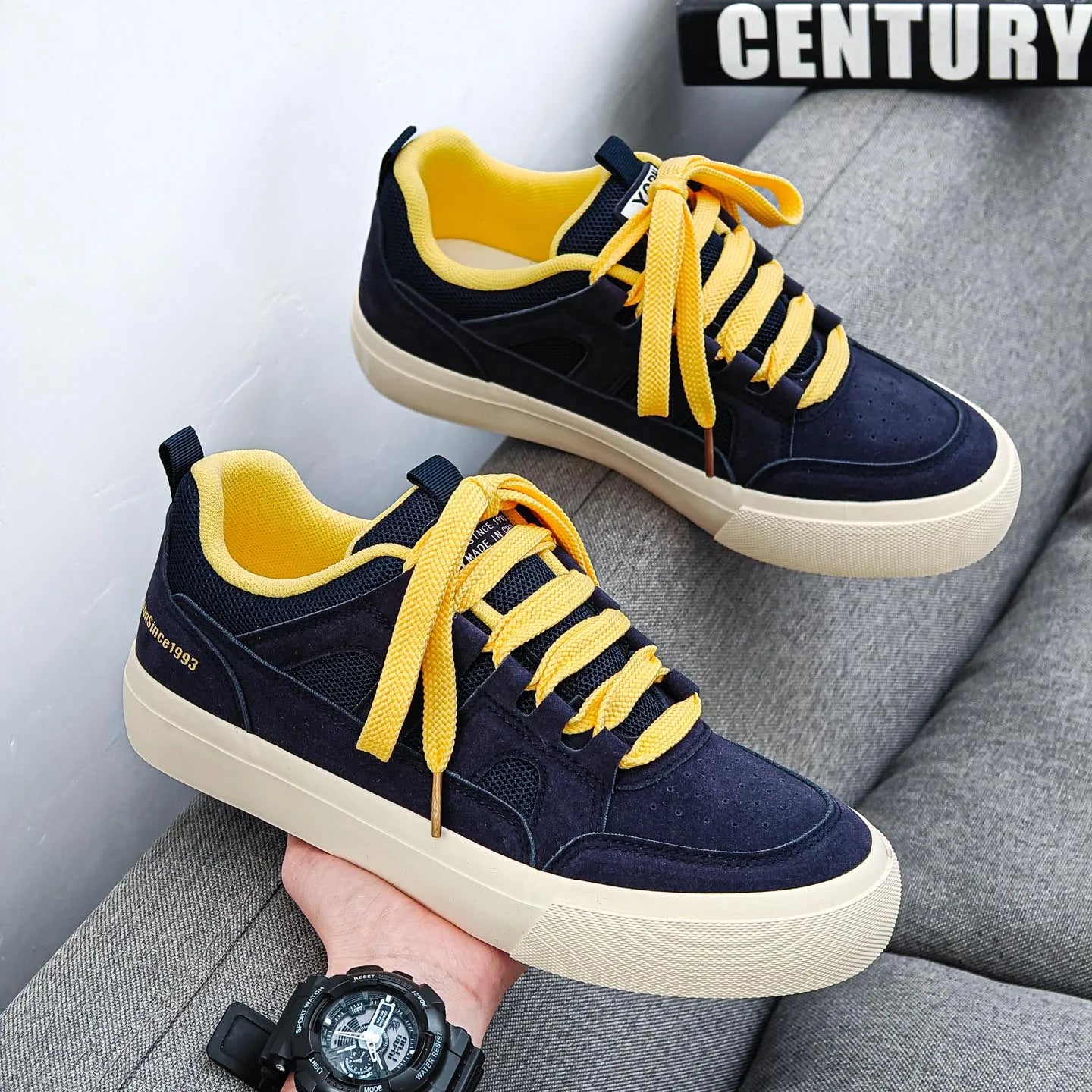 Casual Canvas Shoes for Men Lightweight Anti-Slip Increased Height Spring Summer New Style Youth Sports Shoes Versatile Flat ...