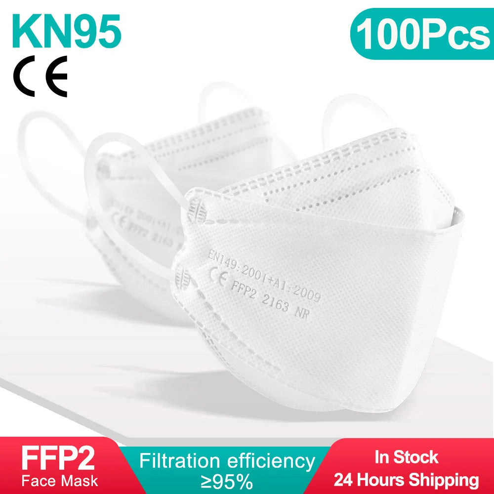 ffp2 masks kn95 face mask mascarillas faciales black gesichts maske fpp2 approved mask spain mascara fish mascherine 10/50/100pc