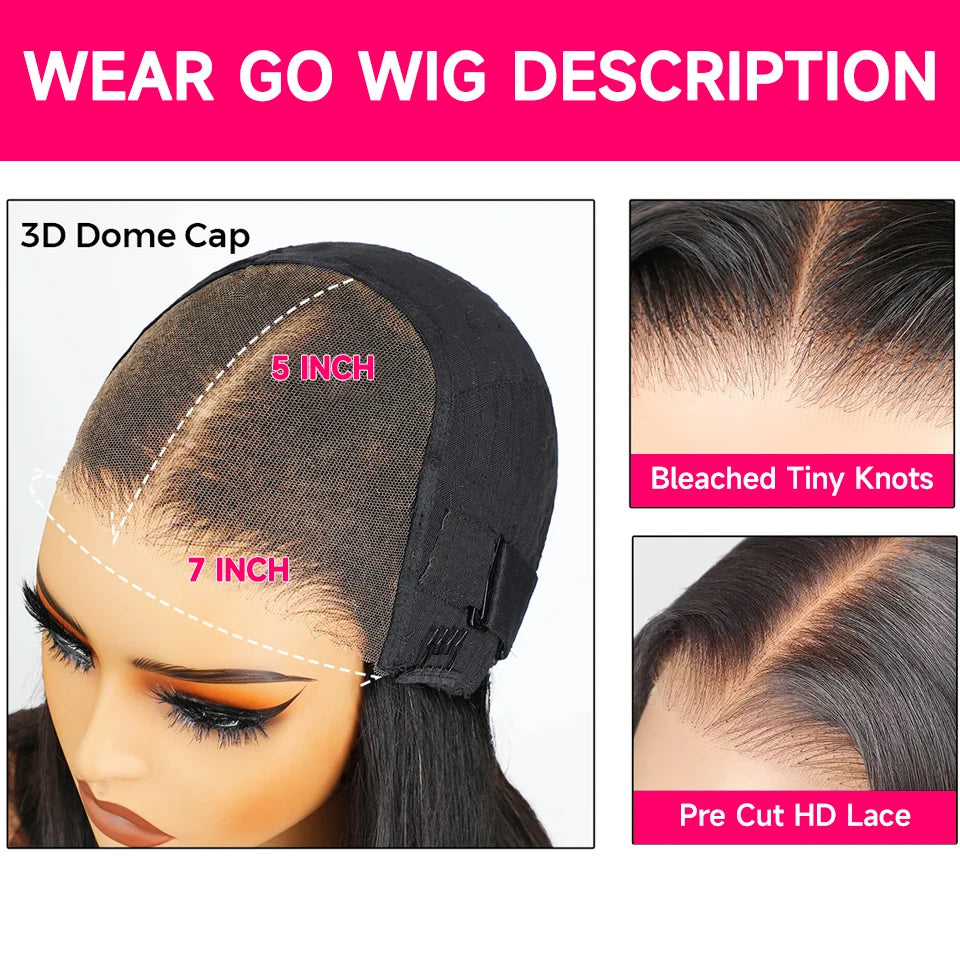 ISEE Hair Wear Go 7x5 Glueless HD Afro Kinky Curly Lace Front Wig Human Hair Transparent Deep Curly Wigs Pre Cut PrePlucked