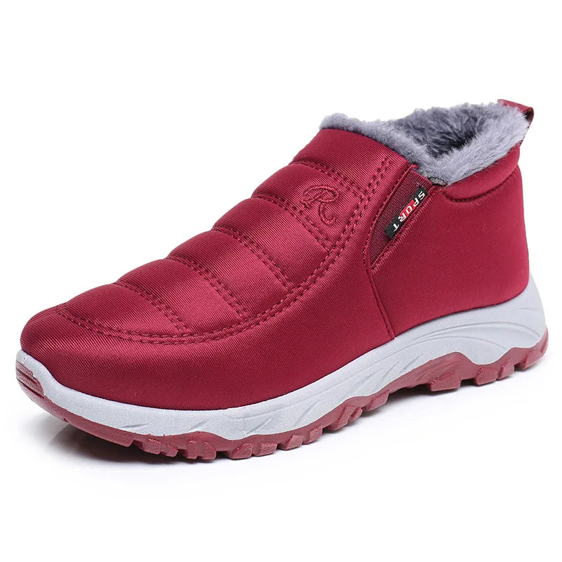 Winter Unisex Boots Waterproof Snow Boots Fashion Cotton Shoes 2023 New Flat Shoes Style Flat Shoes Couple Cotton Shoes Men's