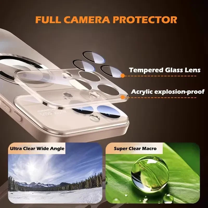 Luxury Titanium Metallic Color Matte Magnetic Case for iPhone 17 16 Pro Max 15 14Plus 13 12 11 For Magsafe Wireless Charge Cover