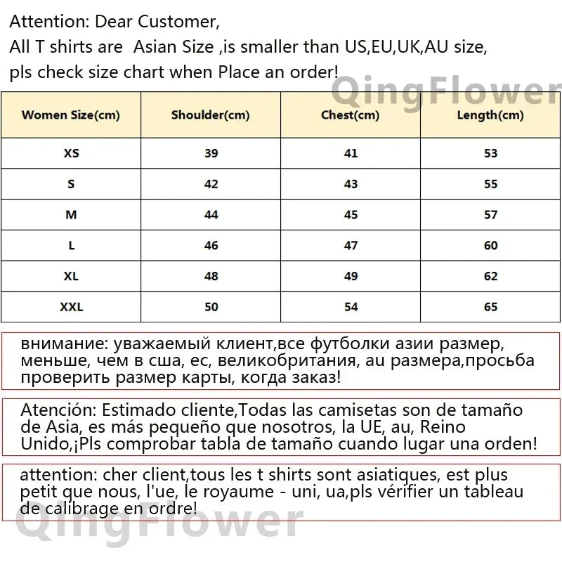 Mafalda Top Women's Casual Loose Comfortable Summer Pattern Manga T-shirt Female Designer Harajuku Clothing