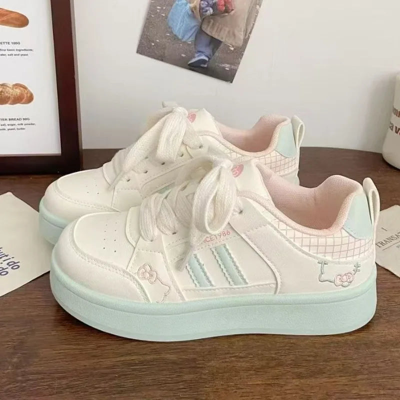 Sneakers Children's Casual Shoes Thick Bottom Breathable Mesh Soft Bottom Running Shoes Casual Sports Kids Skate Shoes Girls
