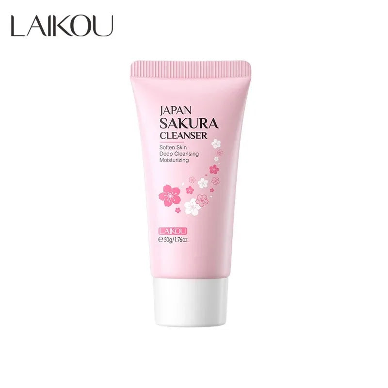 LAIKOU  Facial Cleanser Foam Face Wash Remove Blackhead Moisturizing Shrink Pores Deep Cleaning Oil Control  Skin Care 50g