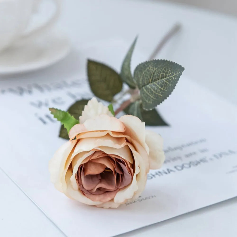 Artificial Flowers Silk Roses Wedding Bridal Bouquet Festival Outdoor Garden Home RoomTable Decor DIY Gift Box Hotsale Scrapbook