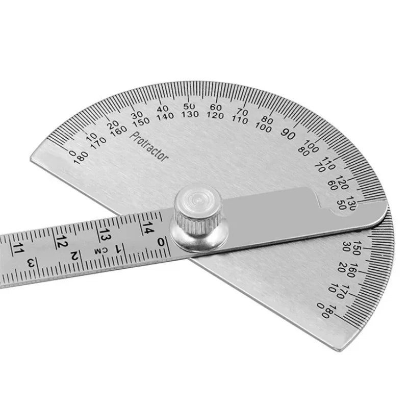 Protractor Angle Ruler Dividing Gauge Angle Ruler 180 Degree Semi Circular Carpenter Angle Ruler 14cm 1PC