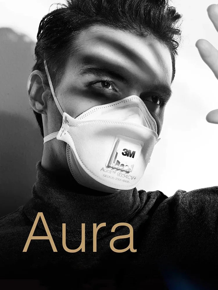 3M 9334CV Face Mask Aura Mascarilla Dust KN95 Mouth Masks Protective Filter Dust-proof Anti-fog Safety 3M Mascarillas