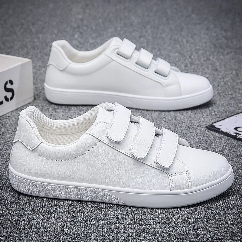 2026Men's Shoes Autumn and Winter New Comfortable Flat Sports Shoes Velcro Casual Men's  Outdoor Lightweight Board