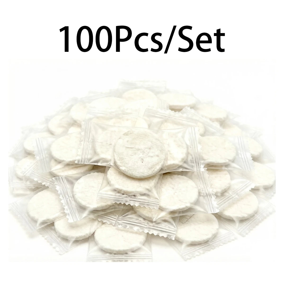100pcs Compressed Towels, Disposable Portable Face Towels for Cleansing, for Wet And Dry Use, Portable for Travel, Campin