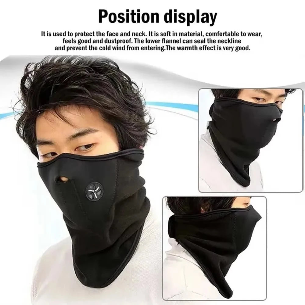 Bicycle Face Mask Headwear Full Mask for Men Women Bike Scarf Mask Neck Wrap Cover Motorcycle Windproof Outdoor Sports Masks