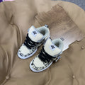 Winter New Style Off-White Thick Tongue Loafers Large Size Men's Fashion Casual Shoes Breathable Trendy Versatile Sneakers for Men