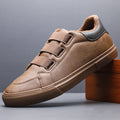 Men Leather Casual Warm Shoes Loafers Shoes Comfortable Anti-Slip Outdoor Lace Up Sneakers Fashion Retro Leisure BD25034