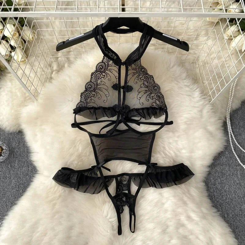 Sexy Sweet Cute Hotsweet Women's Jumpsuit Rabbit Girl Roleplay Cosplay Costume Shirt Hollow Out Backless Sexy Lingerie Jumpsuit