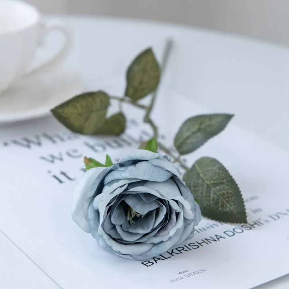 Artificial Flowers Silk Roses Wedding Bridal Bouquet Festival Outdoor Garden Home RoomTable Decor DIY Gift Box Hotsale Scrapbook