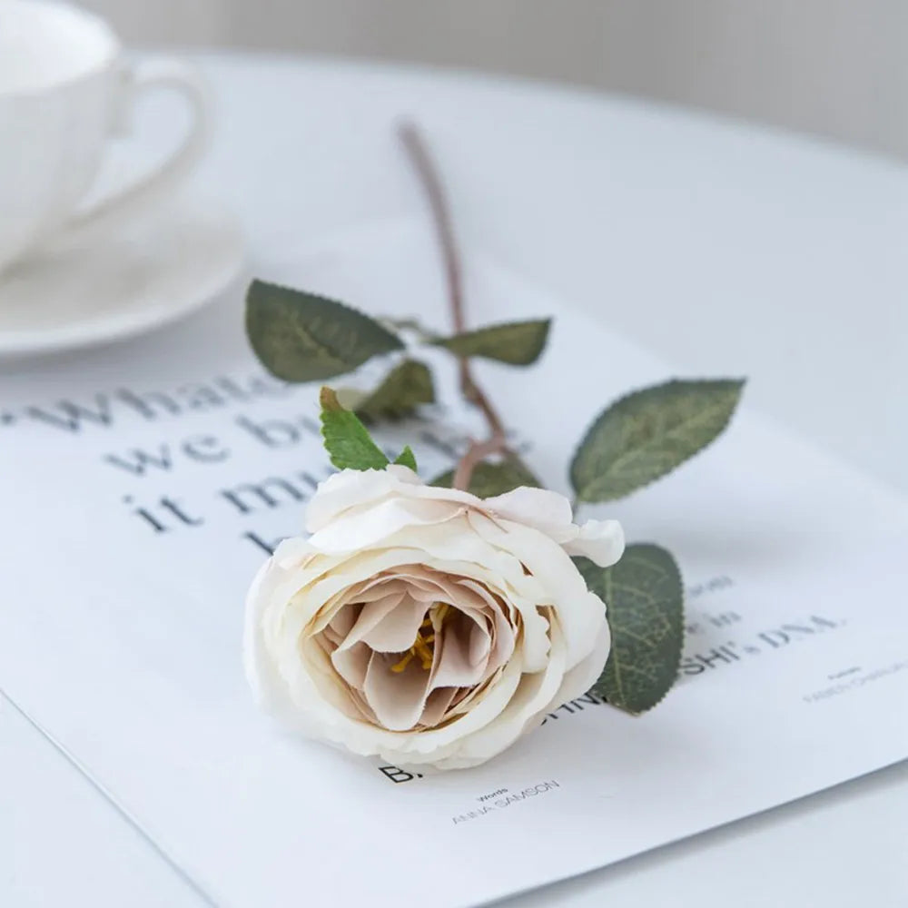 Artificial Flowers Silk Roses Wedding Bridal Bouquet Festival Outdoor Garden Home RoomTable Decor DIY Gift Box Hotsale Scrapbook