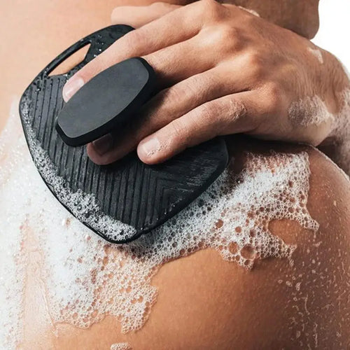 1/5pc Soft Silicone Exfoliating Brush Cleanser Manual Body Cleansing Body Care Scrubber Shower Gentle Massage Bath Brush For Men